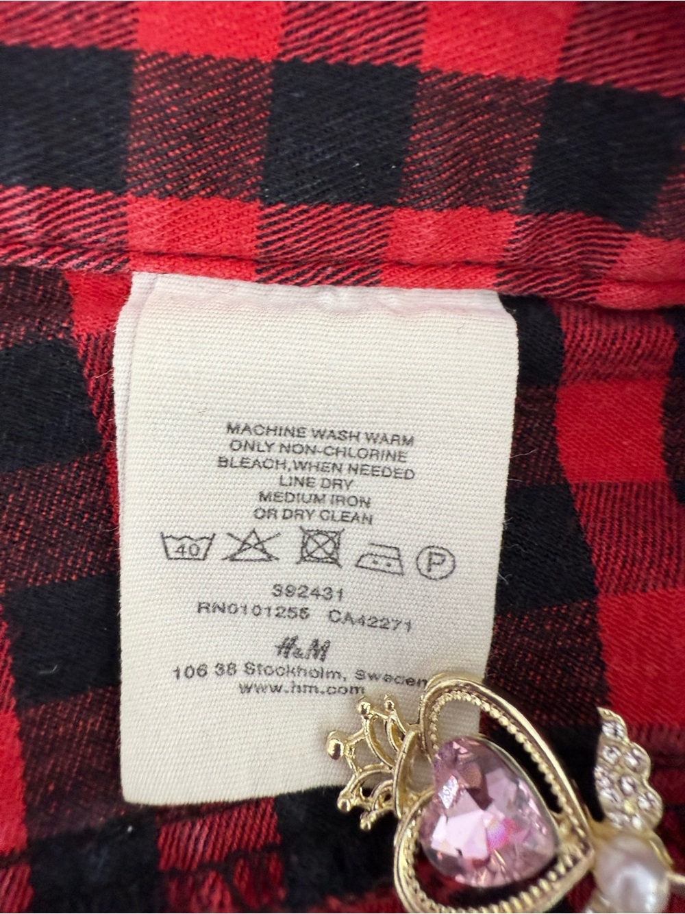 Pants gingham Red and Black Buffalo Plaid Skinny Pants - Picture 10 of 11